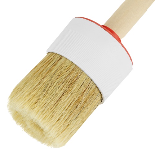 Кисть круглая №18 (60 мм) натуральная щетина, деревянная ручка MTX фото 3