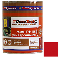 Эмаль DecoTech Professional ПФ-115 Ral 3020 ярко-красная глянцевая 0,9 кг