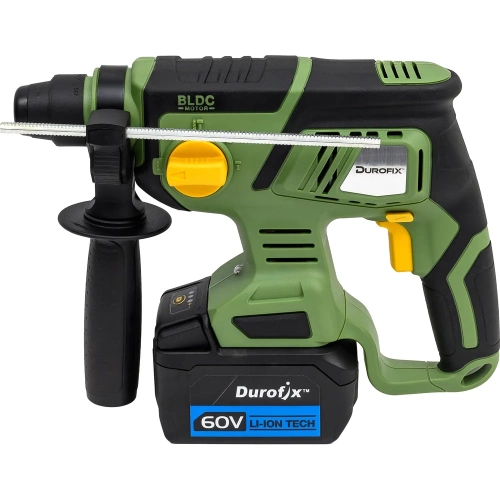 Аккумуляторная перфораторная дрель Durofix SDS-Plus 60В 1 АКБ 2,0Ач+ЗУ RY6001-PM фото 8