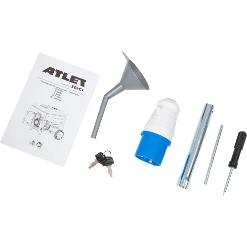 Бензиновый генератор ATLET (8,5 кВт ручной и электростартер, колеса и ручки) SC11000-I фото 11