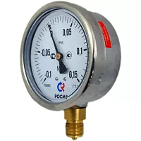 Виброустойчивый мановакуумметр РОСМА ТМВ-520Р.00 (-0.1-0.15МПа) ДК100 G1/2, 1.0 D070-01504