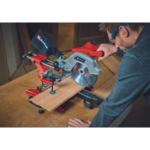 Пила торцовочная Einhell TE-SM 10 L Dual 2100Вт, 254x30мм, пропил 305x85мм, лазер 4300877 фото 3