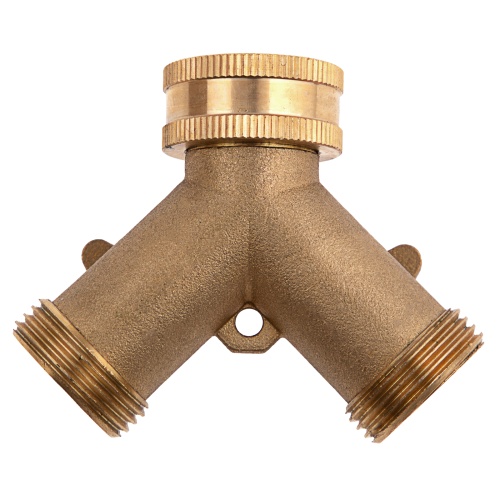 Разветвитель двухканальный, регулируемый, внешняя и внутренняя резьба 3/4, латунный Palisad фото 4