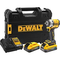 Аккумуляторный гайковерт DEWALT DCF921H2T, 18В, 610Нм, 3550 уд/мин, с 2 АКБ 5 Ач и ЗУ, в кейсе TSTAK DCF921H2T-QW