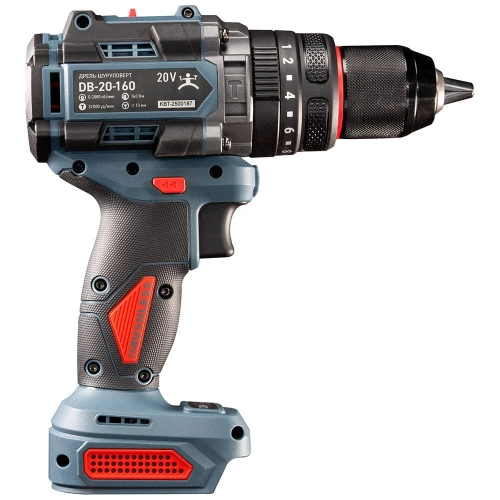 Ударная дрель-шуруповерт DB-20-160 без АКБ и ЗУ ПРОФИ КВТ 104539 фото 5
