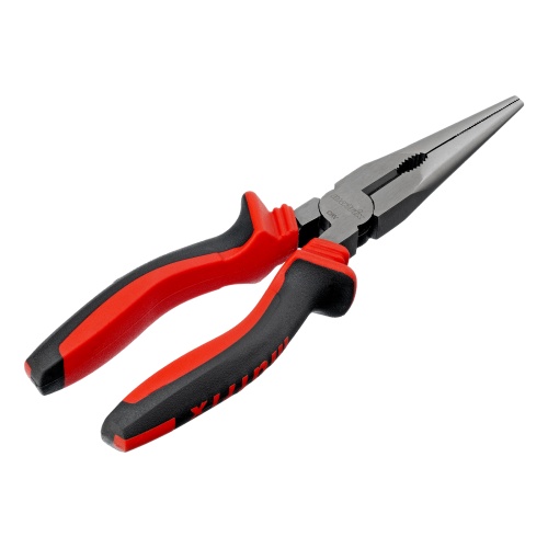 Длинногубцы прямые, 200 мм, хром-ванадий, двухкомпонентные рукоятки Matrix фото 2