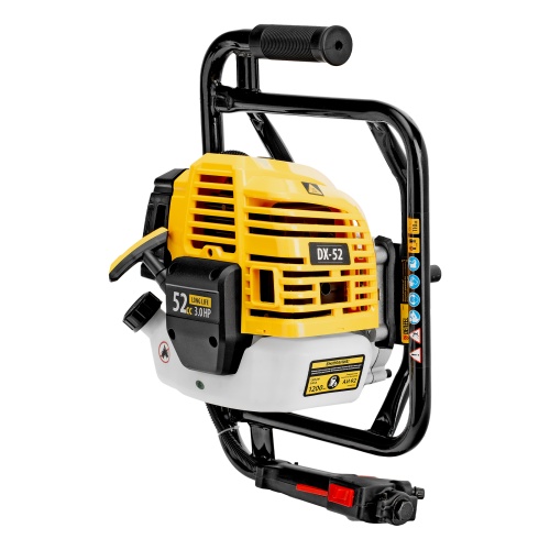 Мотобур DX-52, объем двигателя 52 см3, соединение 20 мм, без шнека Denzel фото 8