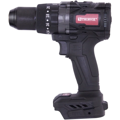 Дрель-шуруповерт ударная аккумуляторная бесщёточная Thorvik BBID12160DNB 1/2DR, 21В, 160 Нм, без АКБ и З/У 053910 фото 4