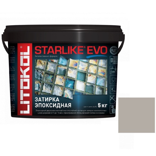 Затирка эпоксидная для швов Litokol Starlike Evo S.210 Greige 5 кг