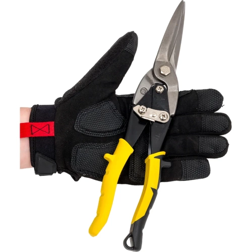 Ножницы по металлу SKRAB пряморежущие 300мм CrV желтые 24041 фото 4 Ножницы по металлу SKRAB пряморежущие 300мм CrV желтые 24041 фото 4