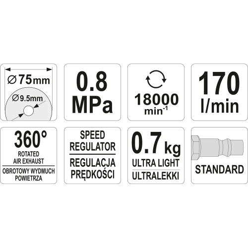 Резак пневматический YATO YT-09717 фото 6 Резак пневматический YATO YT-09717 фото 6