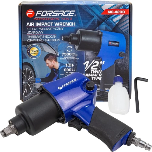 Гайковерт пневматический ударный Forsage 1/2 (690Нм) F-NC-4230(61556) Гайковерт пневматический ударный Forsage 1/2 (690Нм) F-NC-4230(61556)