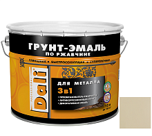 Грунт-эмаль по ржавчине Dali 3 в 1 гладкая RAL 1014 слоновая кость 10 л