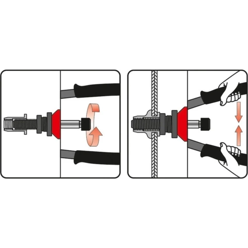 Заклепочник для резьбовых заклепок М3-М8 YATO YT-36112 фото 6 Заклепочник для резьбовых заклепок М3-М8 YATO YT-36112 фото 6