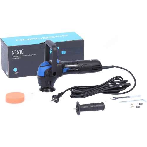 Полировальная машинка орбитальная NORDBERG диск 75 мм, 2000-5500 об/мин, ход эксц. 12 мм NE410