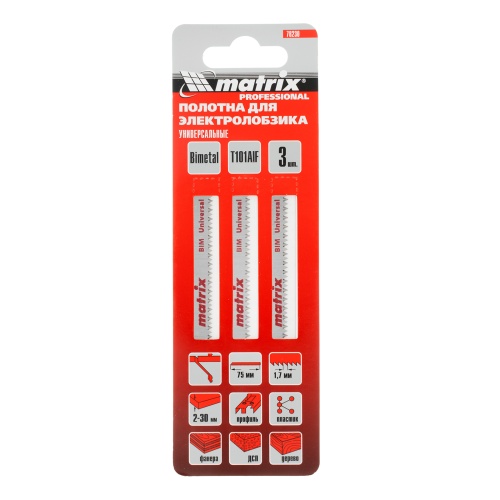 Полотна для электролобзика по дереву с покрыт, 3 шт, T101AIF, 72 x 1.7 мм, Bimetal Matrix фото 5 Полотна для электролобзика по дереву с покрыт, 3 шт, T101AIF, 72 x 1.7 мм, Bimetal Matrix фото 5