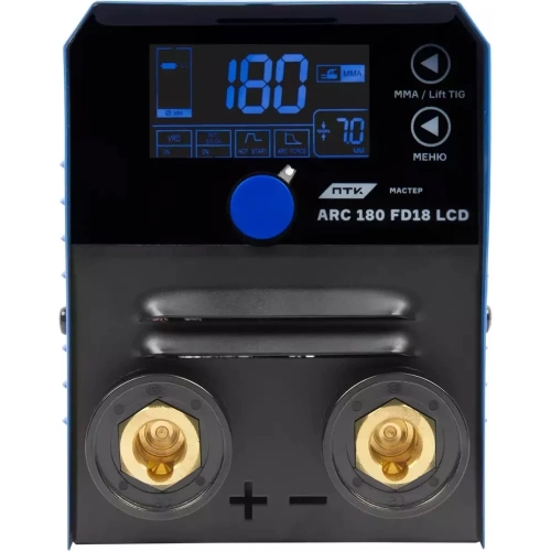 Аппарат ручной дуговой сварки ПТК МАСТЕР ARC 180 FD18 LCD 00000042035 фото 3