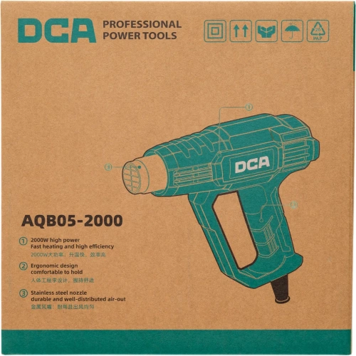Фен строительный DCA AQB05-2000 фото 9