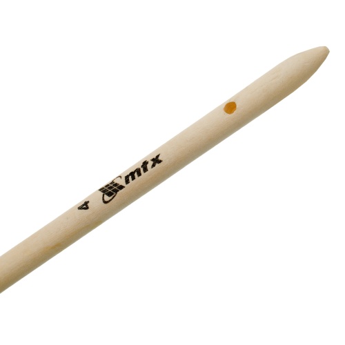 Кисть круглая № 4 (25 мм) натуральная щетина, деревянная ручка MTX фото 5