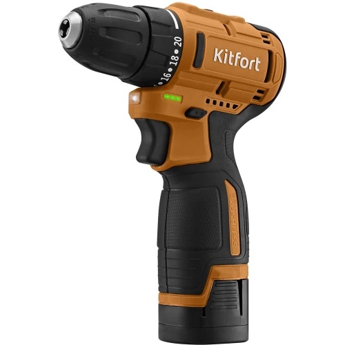 Аккумуляторная дрель-шуруповерт KITFORT КТ-6504