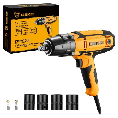Гайковерт сетевой ударный DEKO DKIW1000, 1000 Вт, 400 Нм 083-1086
