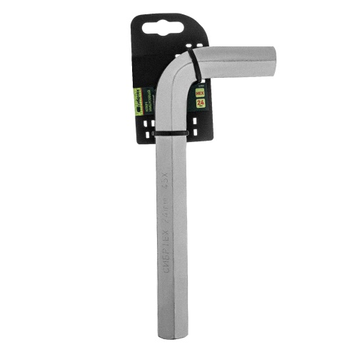 Ключ имбусовый  HEX, 24 мм, 45x, закаленный, никель Сибртех фото 5