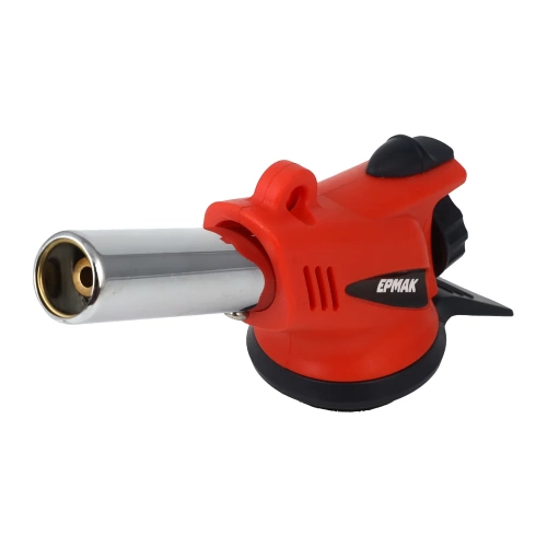 Горелка газ. с пьезо, ЕРМАК свободн. вращ., цанг. захват, шир. сопло, пласт.,латунь; 14х9х5см 116-026 фото 3 Горелка газ. с пьезо, ЕРМАК свободн. вращ., цанг. захват, шир. сопло, пласт.,латунь; 14х9х5см 116-026 фото 3