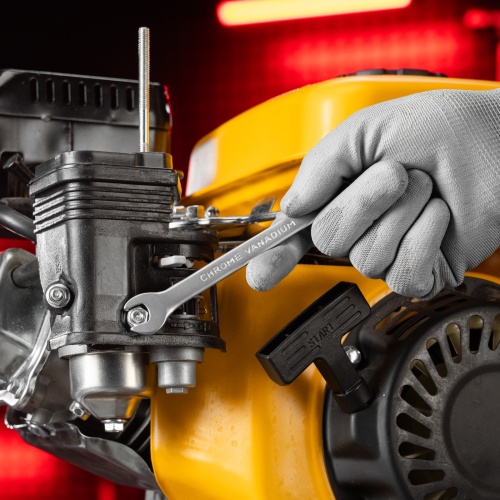 Ключ комбинированный, 10 мм, CrV, матовый хром Matrix фото 6