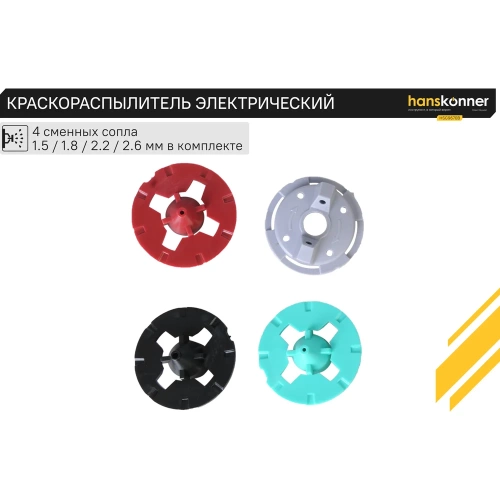 Электрический краскопульт Hanskonner HSG9670B фото 9
