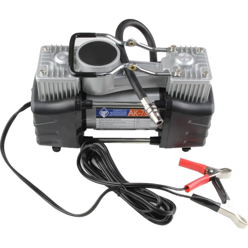 Компрессор Nova Bright АК-75 двухпоршневой, до 75 л/мин., 150 PSI, 12В, пластиковый кейс с инструментами 36448 фото 11