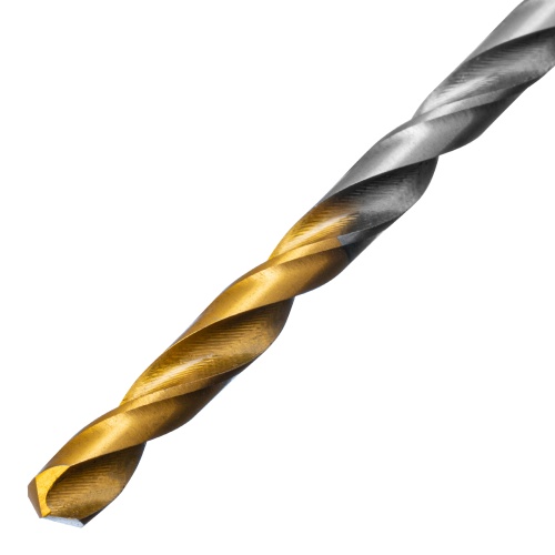 Сверло спиральное по металлу 4 х 119 мм, Р6М5, Golden Tip, удлиненное Denzel фото 3
