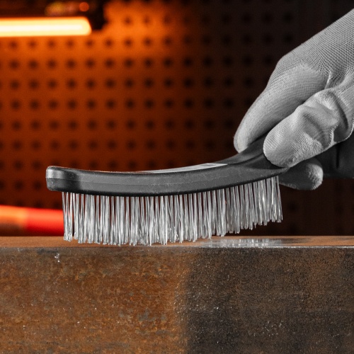 Щетка четырехрядная металлическая с пластмассовой ручкой Sparta фото 8