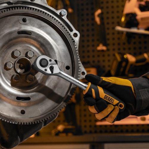 Ключ-трещотка 1/2", 90 зубьев, с быстрым сбросом, CrV Denzel фото 10 Ключ-трещотка 1/2", 90 зубьев, с быстрым сбросом, CrV Denzel фото 10