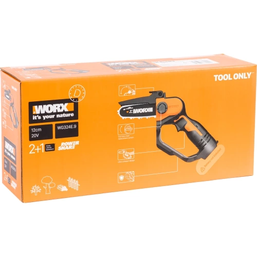 Аккумуляторная пила WORX 20В, без АКБ и ЗУ WG324E.9 фото 6