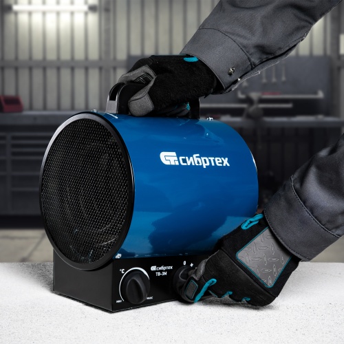 Тепловая пушка ТВ-3М (тепловентилятор), 230 В, 3 режима: вентилятор/1500 Вт /3000 Вт Сибртех фото 10 Тепловая пушка ТВ-3М (тепловентилятор), 230 В, 3 режима: вентилятор/1500 Вт /3000 Вт Сибртех фото 10