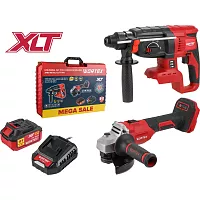 Набор аккумуляторного инструмента WORTEX ALL1 XLT SET: перфоратор + ушм, в чемодане 956622 1329852