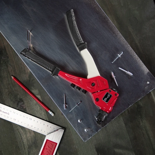 Заклепочник литой, поворотный, 290 мм, 0-360 заклепки 2,4-3,2-4,0-4,8 мм/, PRO MATRIX 40547 фото 7