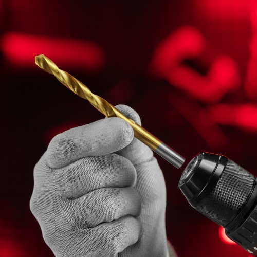 Сверло по металлу, 8 мм, HSS, нитридтитановое покрытие, цилиндрический хвостовик Matrix фото 7