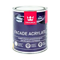 Краска для колеровки фасадная Tikkurila Facade Acrylate прозрачная 0,9 л