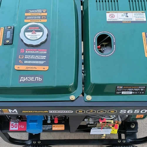 Дизельный генератор STEM Techno s6500de (6,5кв, электростартер, дисплей, подогрев) ГЕН019 фото 6