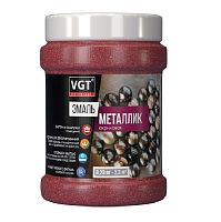 Эмаль универсальная VGT металлик гранат 0,23 кг