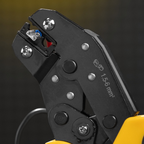 Клещи для обжима неизолированных наконечников НК и НВ, разъемов РП, 1,5 - 6 мм2 Denzel фото 10