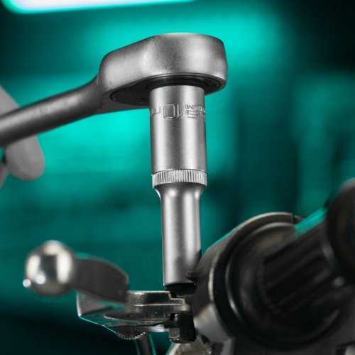 Головка торцевая удлиненная, 10 мм, шестигранная, CrV, под квадрат 1/2 Stels фото 8