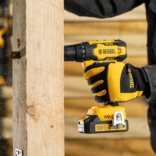 Дрель-шуруповерт аккумуляторная CDQ-20, Li-Ion, 20 В// Denzel фото 27