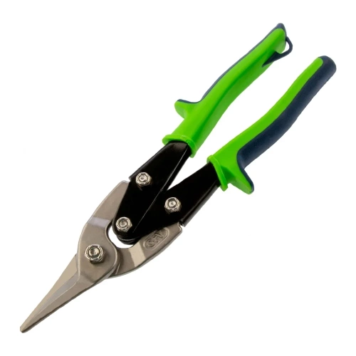 Ножницы по металлу СИБРТЕХ, удлиненные, 285 мм, пряморежущие, 2-комп. обрезиненные рукоятки 78339 Ножницы по металлу СИБРТЕХ, удлиненные, 285 мм, пряморежущие, 2-комп. обрезиненные рукоятки 78339