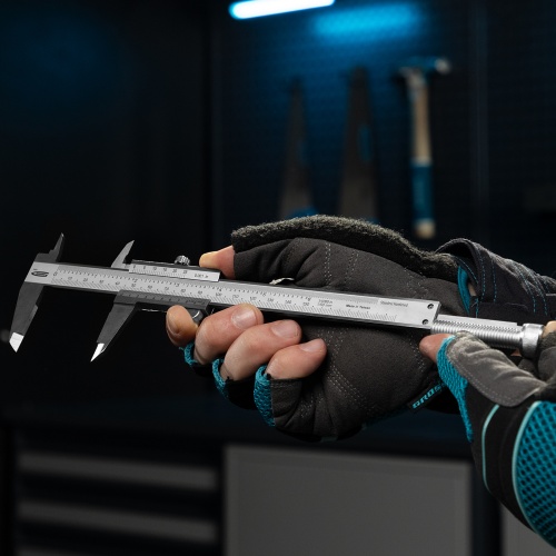 Штангенциркуль, 150 мм, 0.02 мм, нержавеющая сталь, с глубиномером Gross фото 5