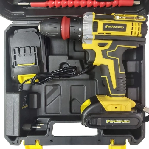 Дрель шуруповерт аккумуляторная PARTNERTOOL PCD-18CSET фото 4 Дрель шуруповерт аккумуляторная PARTNERTOOL PCD-18CSET фото 4