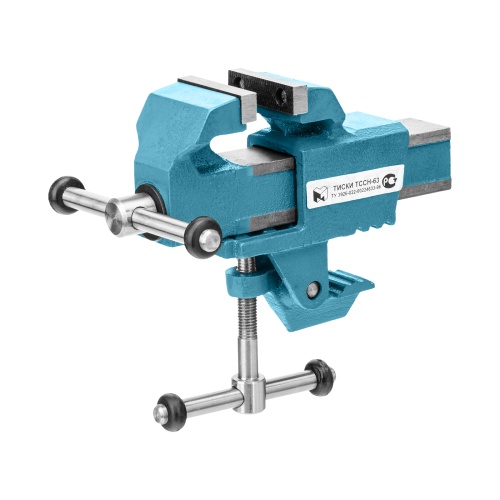 Тиски слесарные, 63 мм, крепление для стола, винтовой зажим (Глазов) фото 21