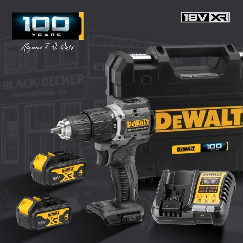 Ударная дрель-шуруповерт Dewalt DCD100M2T, 18 В, 1650 об/мин, 28050 уд/мин, с 2 АКБ 4 Ач и ЗУ, в кейсе TSTAK DCD100M2T-QW фото 10 Ударная дрель-шуруповерт Dewalt DCD100M2T, 18 В, 1650 об/мин, 28050 уд/мин, с 2 АКБ 4 Ач и ЗУ, в кейсе TSTAK DCD100M2T-QW фото 10