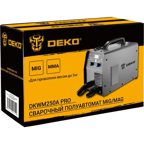Сварочный полуавтомат DEKO DKWM250A PRO MIG/MAG 250А 051-4687 фото 3